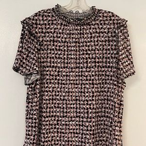 Adrienne Vittadini stretchy print blouse.